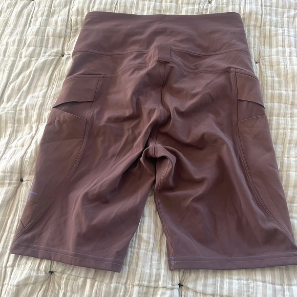 Lululemon Cargo Super High Rise Hiking Bike Shorts Women's 6 Dark Oxide Run Yoga - Picture 4 of 10